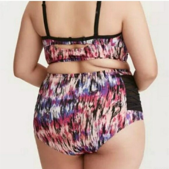 Torrid Bikini Swim Set 3X Mirage Lattice Mesh - Picture 2 of 14